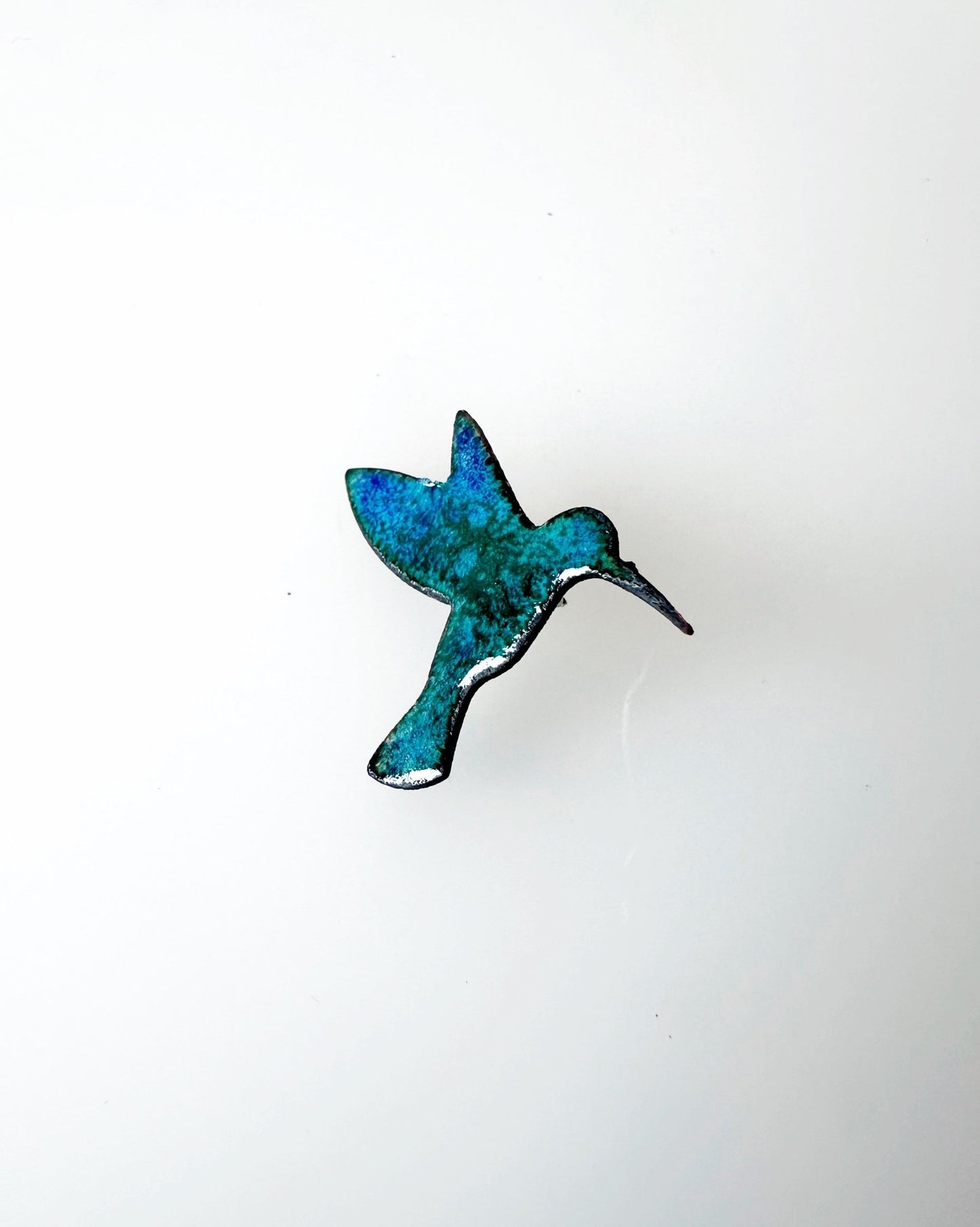 Humming Bird Enamel Brooch Pin - MaisyPlum