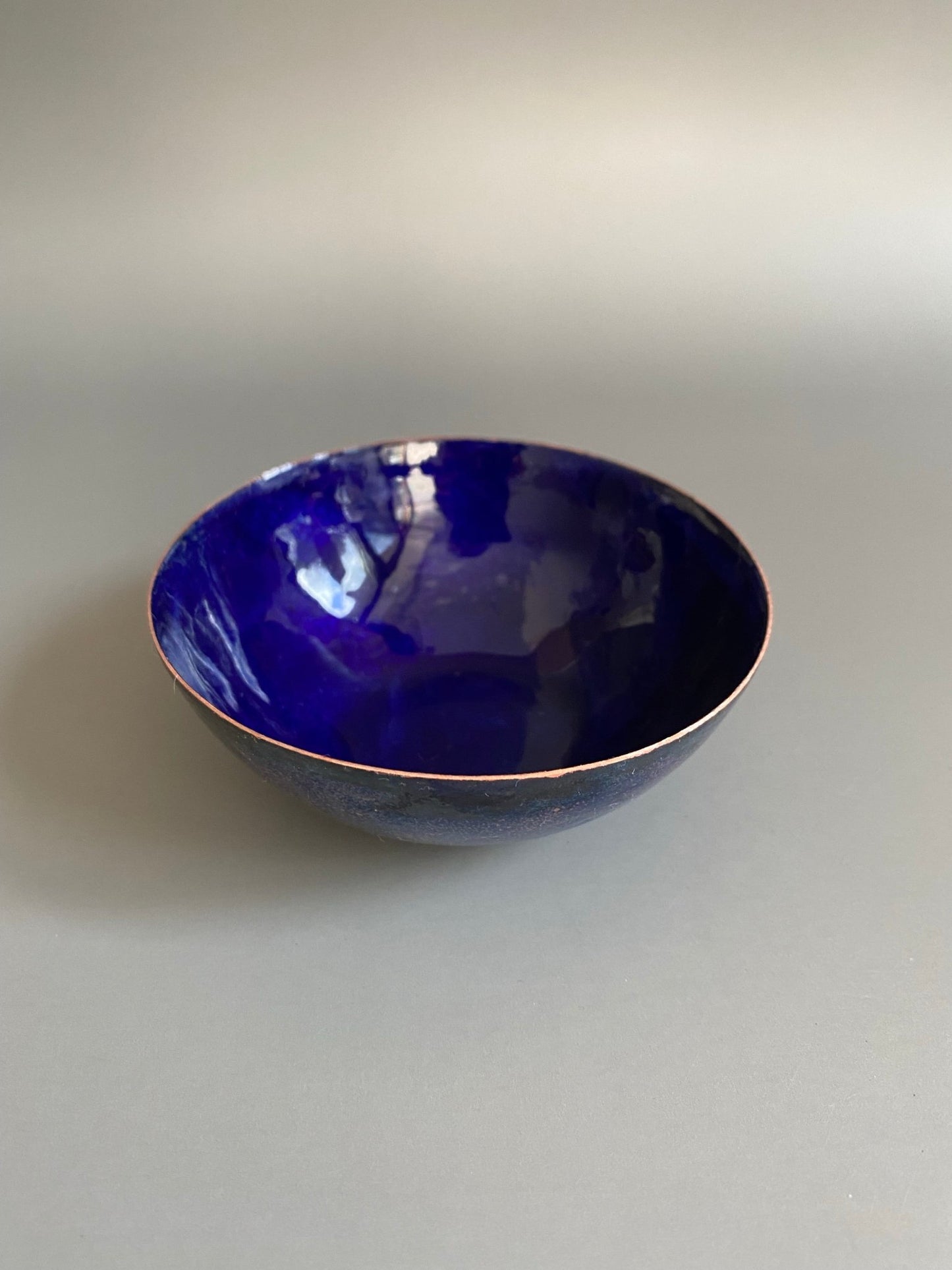 Deep Copper Enamel Bowl - Deep Blue - MaisyPlum