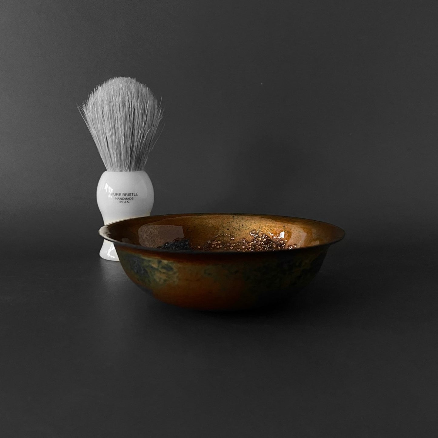 Gold Enamel Shaving Bowl - MaisyPlum