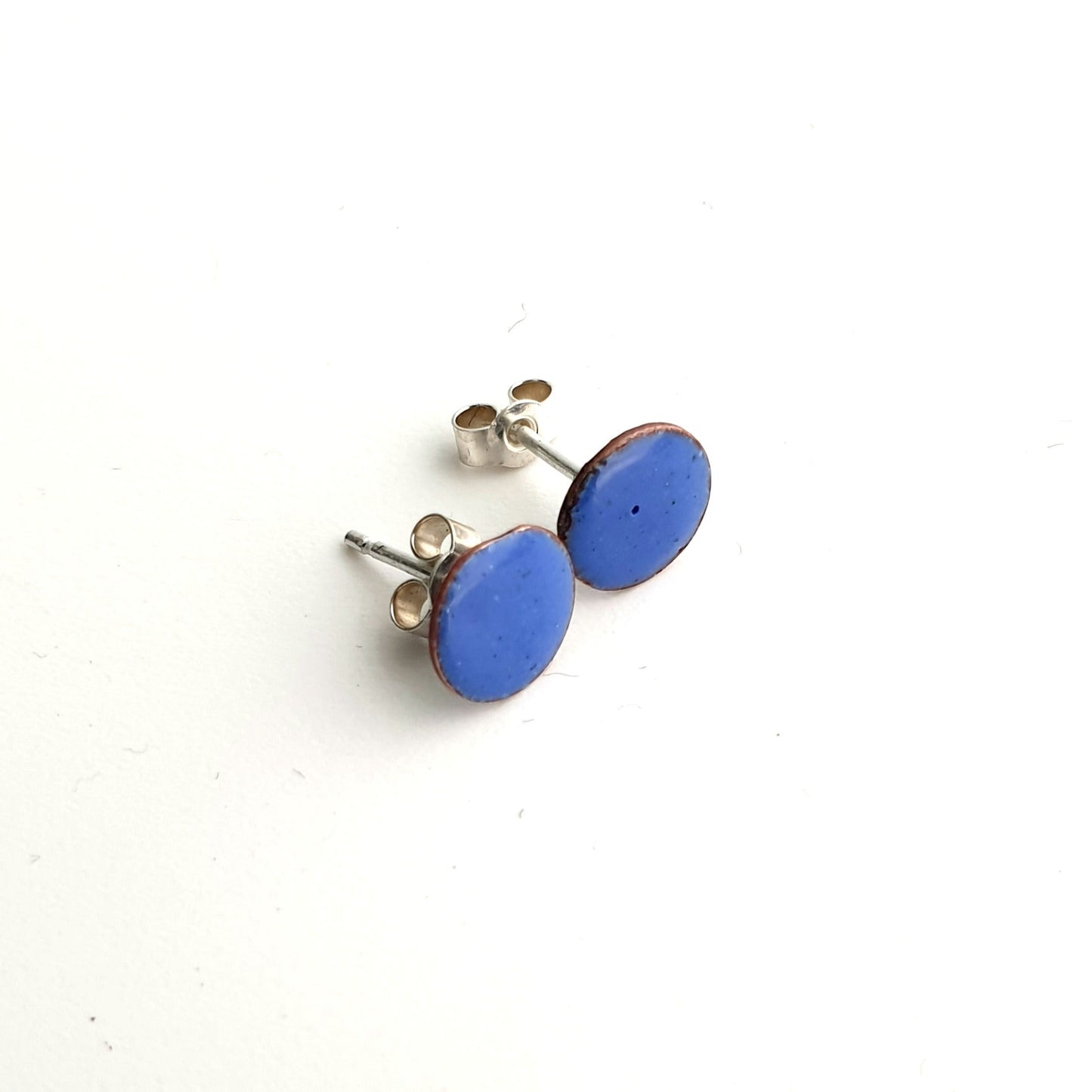 Itty Bitty Copper Enamel Stud Earrings - MaisyPlum