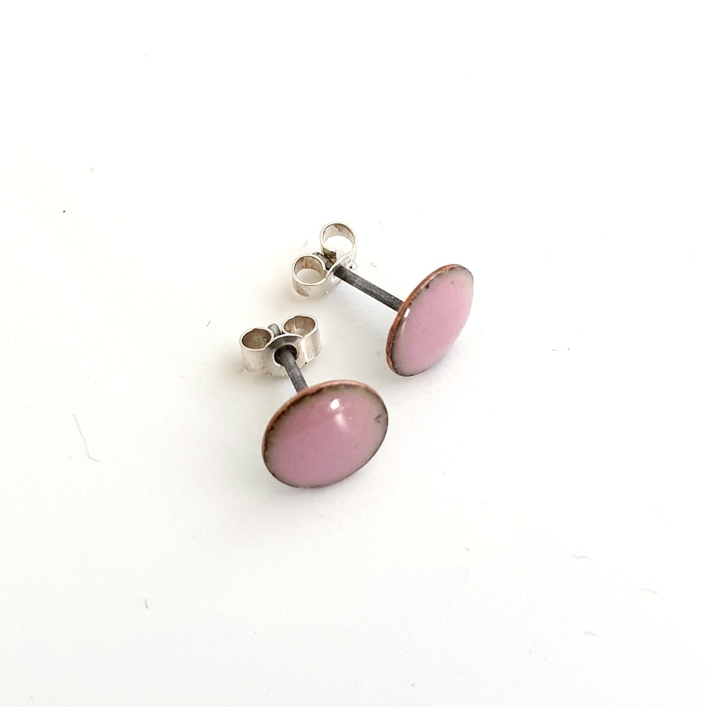 Itty Bitty Copper Enamel Stud Earrings - MaisyPlum