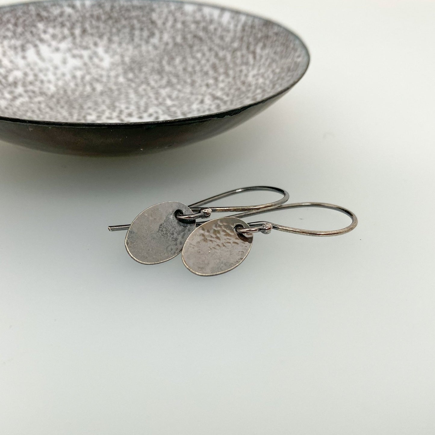 Oxidised Oval Drop Earrings - MaisyPlum