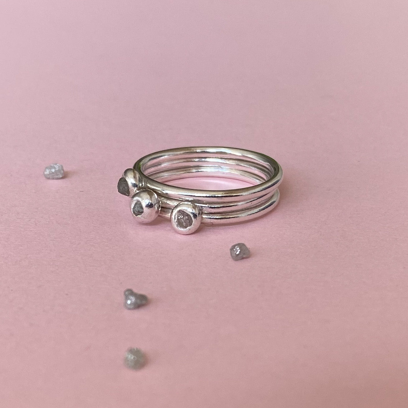 Raw Diamond Stacking Ring - MaisyPlum