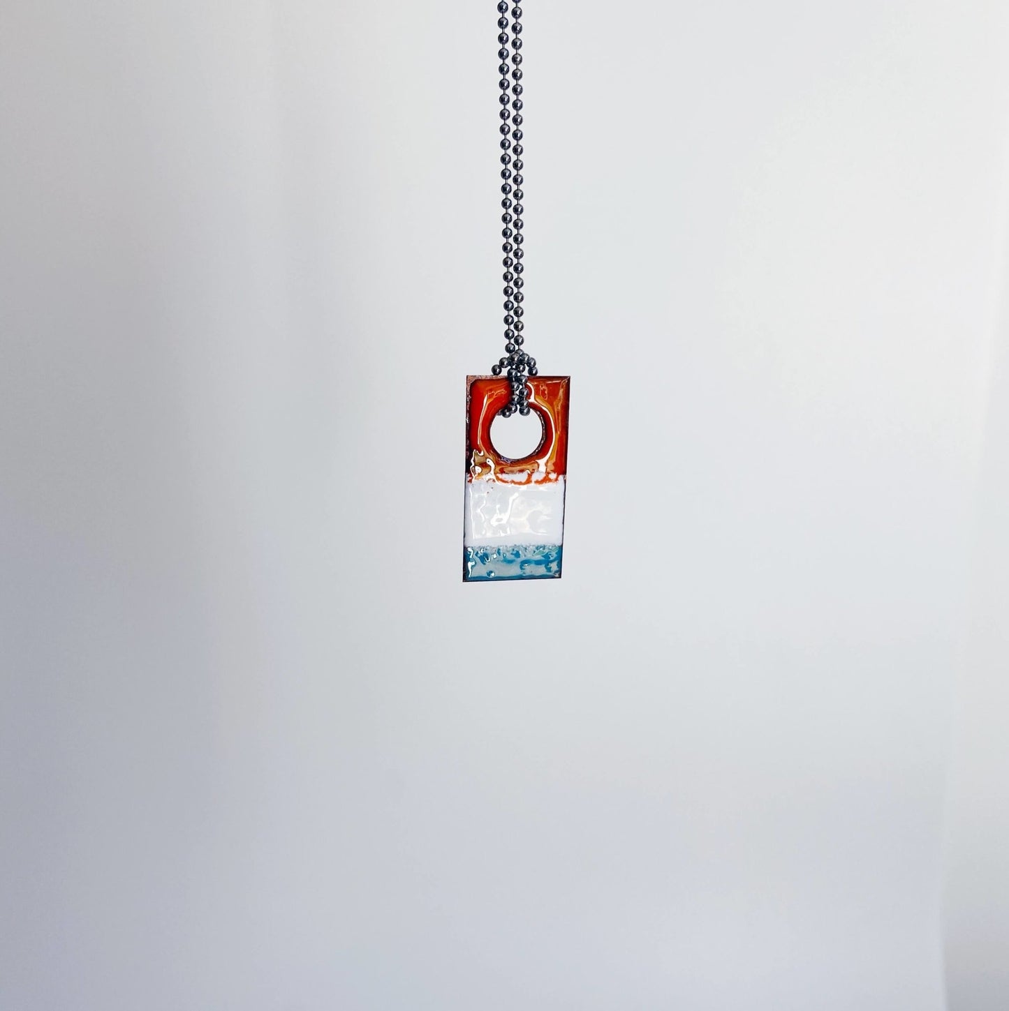 Stripy Enamel Pendant - MaisyPlum