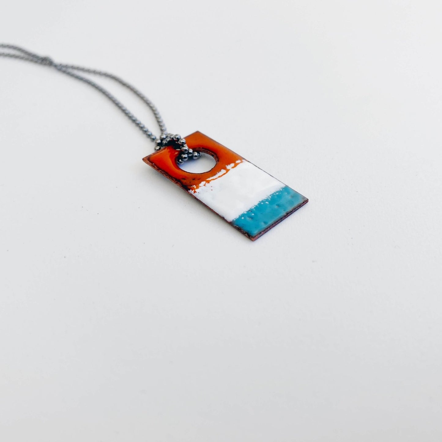 Stripy Enamel Pendant - MaisyPlum