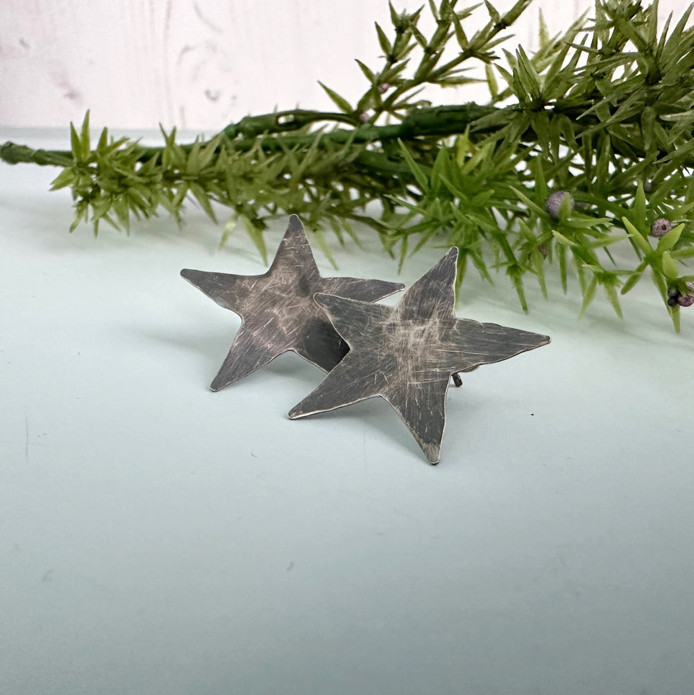 Large Sterling Silver Star Studs - MaisyPlum
