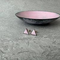 Itty Bitty Triangle Stud Earrings - Geometric Jewellery