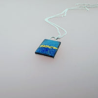 Abstract Rectangle Enamel Pendant - MaisyPlum