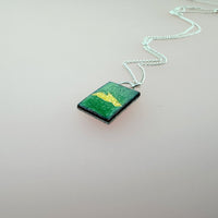 Abstract Rectangle Enamel Pendant - MaisyPlum