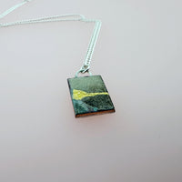 Abstract Rectangle Enamel Pendant - MaisyPlum