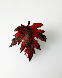 Autumn Leaf Enamel Brooch Pin - Fall Fashion Accessory - MaisyPlum