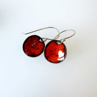 Curved Enamel Disc Earrings - MaisyPlum