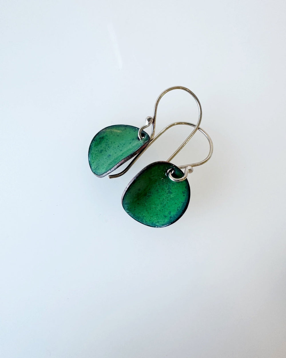 Curved Enamel Disc Earrings - MaisyPlum