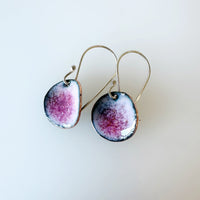Curved Enamel Disc Earrings - MaisyPlum