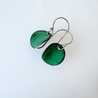 Curved Enamel Disc Earrings - MaisyPlum