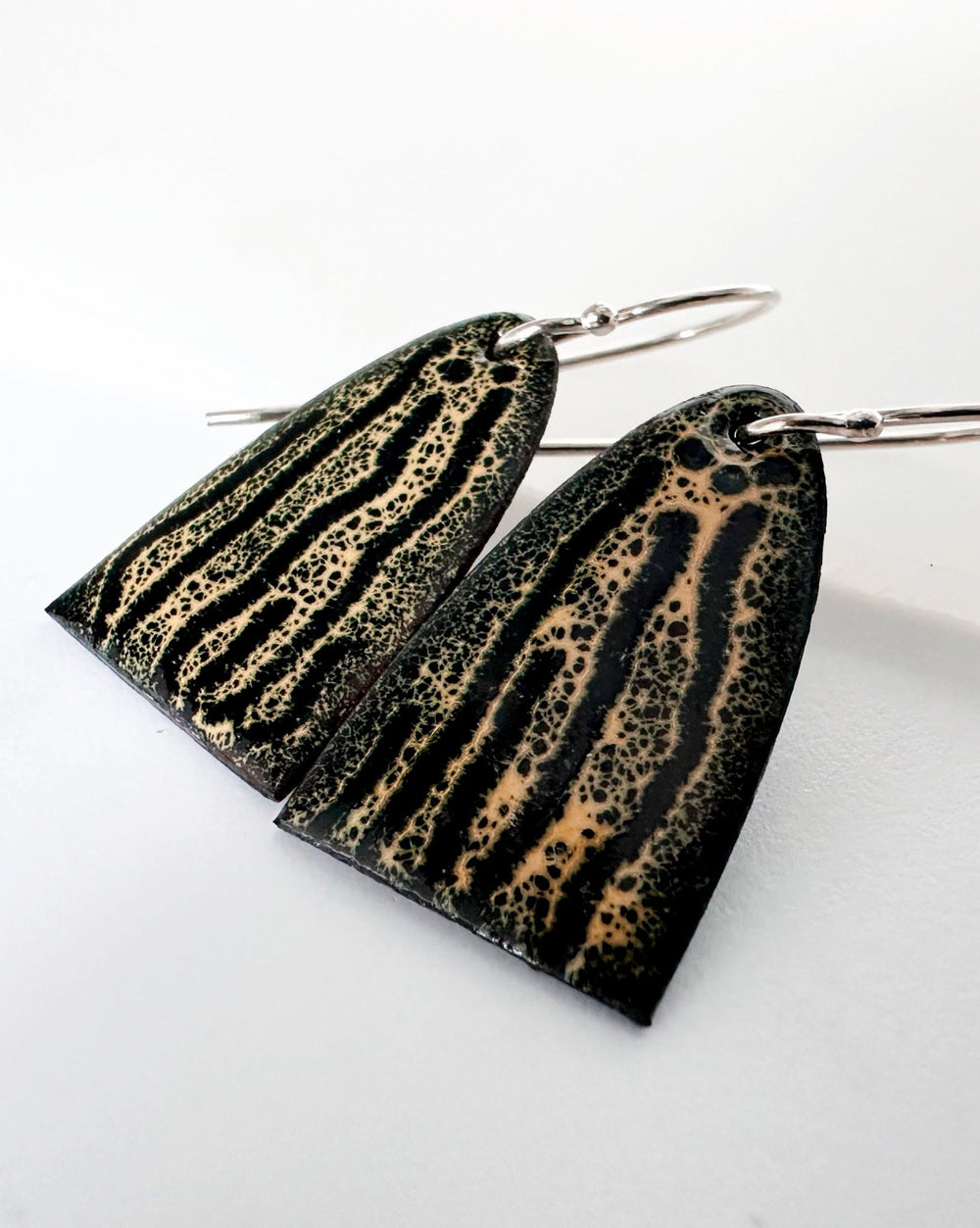 Enamel Arch Earrings - Handmade Statement Jewellery - MaisyPlum