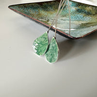 Sterling Silver Enamel Teardrop Earrings - MaisyPlum