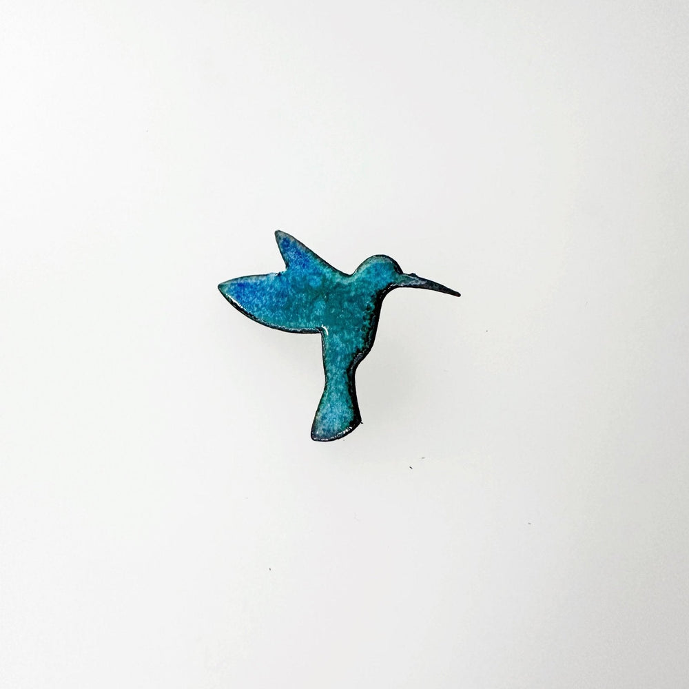 Humming Bird Enamel Brooch Pin - MaisyPlum
