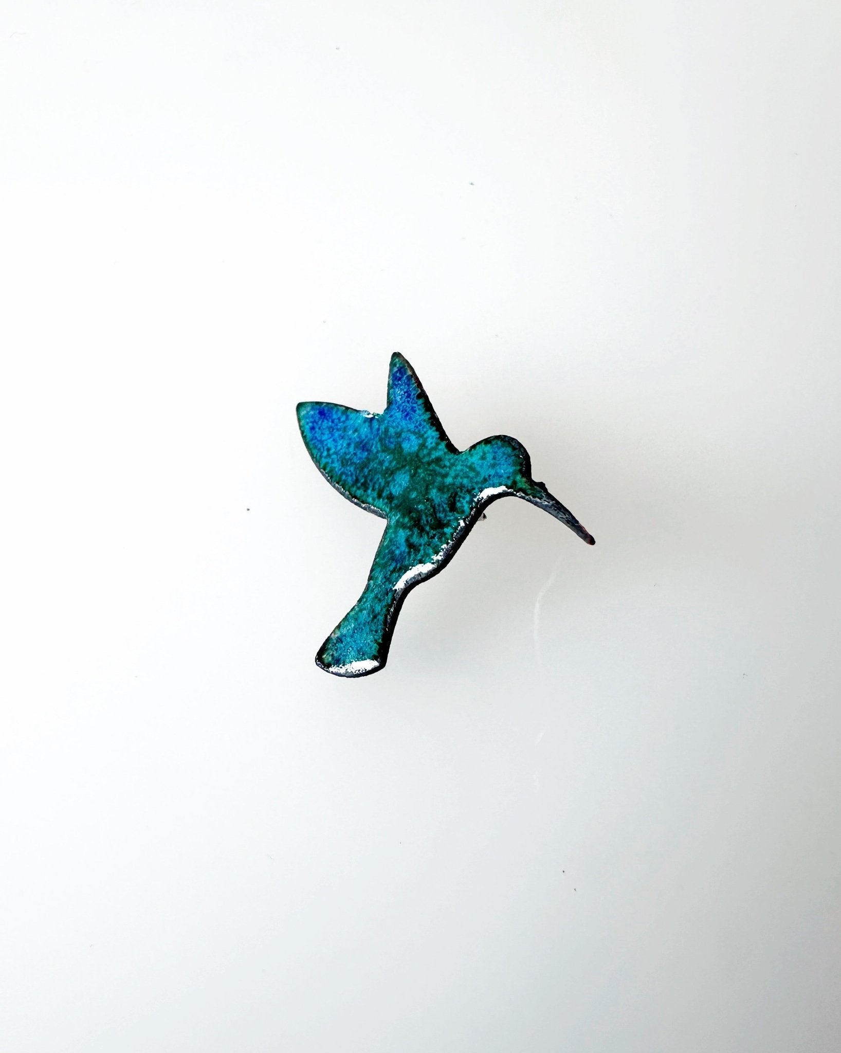 Humming Bird Enamel Brooch Pin - MaisyPlum
