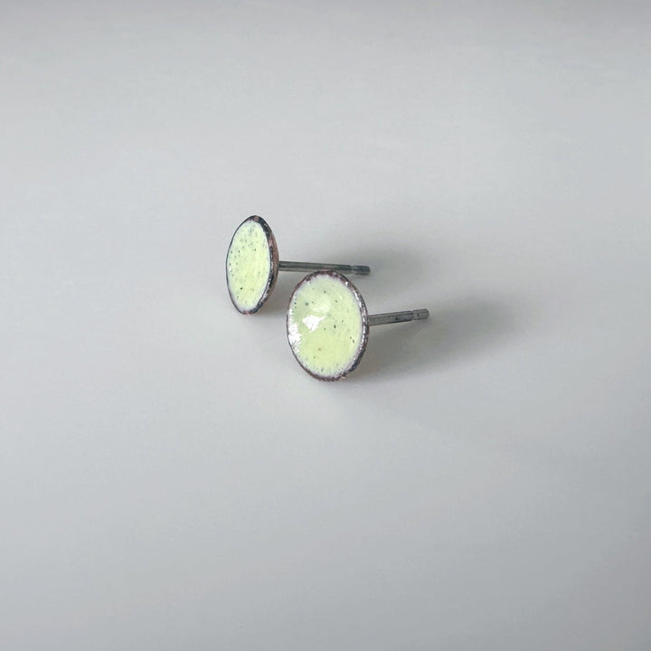 Itty Bitty Copper Enamel Bowl Stud Earrings - MaisyPlum
