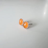 Itty Bitty Copper Enamel Bowl Stud Earrings - MaisyPlum