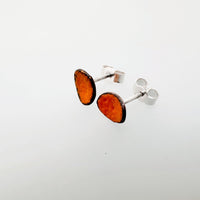 Itty Bitty Oval Copper Enamel Studs - MaisyPlum