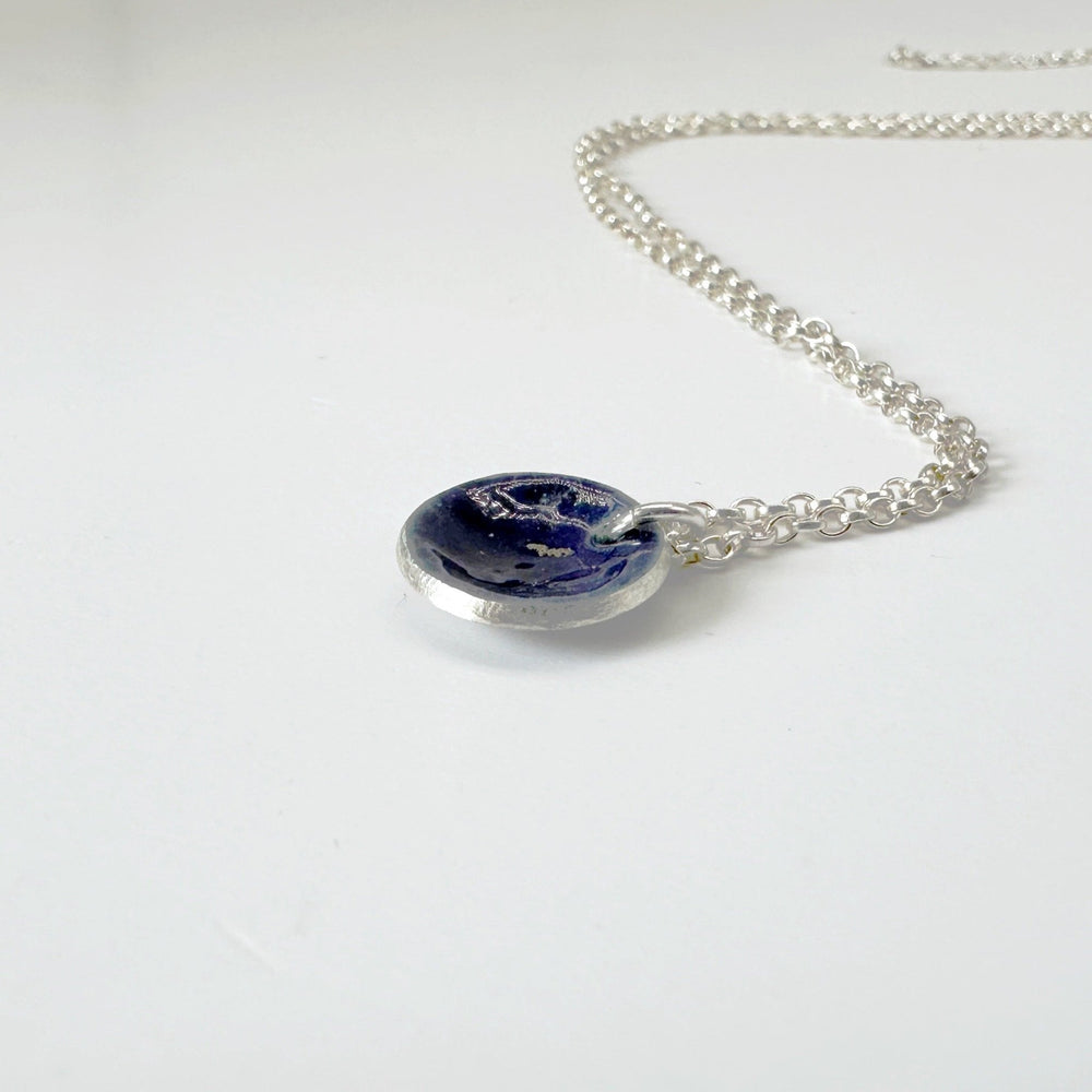 Itty Bitty Silver Enamel Bowl Pendant - MaisyPlum