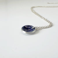 Itty Bitty Silver Enamel Bowl Pendant - MaisyPlum