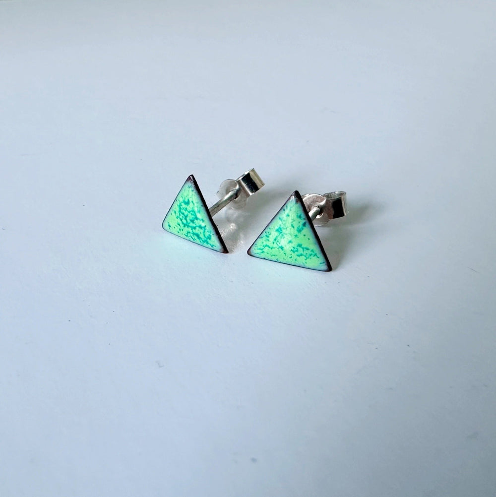 Itty Bitty Triangle Stud Earrings - Geometric Jewellery - MaisyPlum