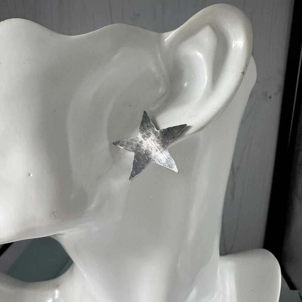 Large Sterling Silver Star Studs - MaisyPlum