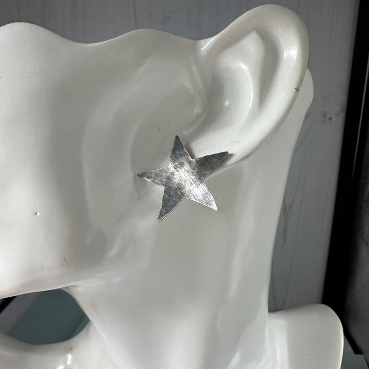Large Sterling Silver Star Studs - MaisyPlum
