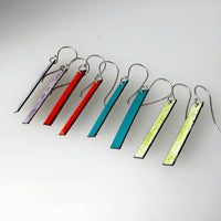 Long Enamel Bar Earrings - MaisyPlum