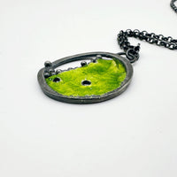 Molten Silver and Enamel Necklace - MaisyPlum