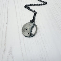 Molten Silver and Enamel Necklace - MaisyPlum