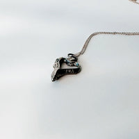 Molten Sterling Silver Heart Pendant - MaisyPlum