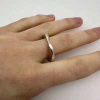 Molten Sterling Silver Ring Band - MaisyPlum