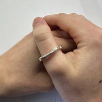 Molten Sterling Silver Ring Band - MaisyPlum