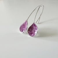 Sterling Silver Enamel Teardrop Earrings - MaisyPlum