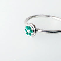 Pinwheel Silver Enamel Stacking Ring - MaisyPlum – MaisyPlum