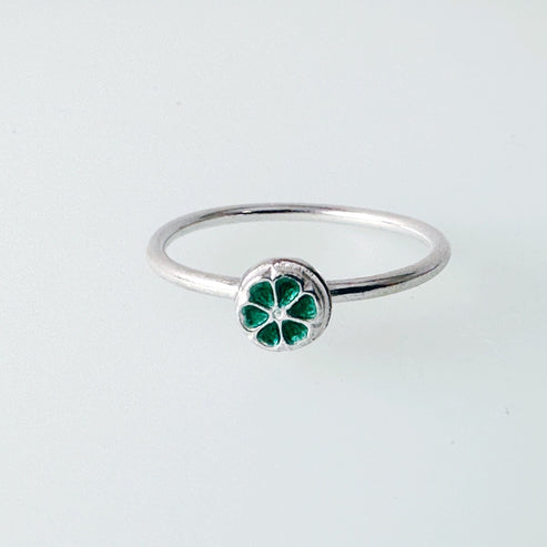 Pinwheel Silver Enamel Stacking Ring - MaisyPlum – MaisyPlum