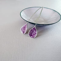 Sterling Silver Enamel Teardrop Earrings - MaisyPlum