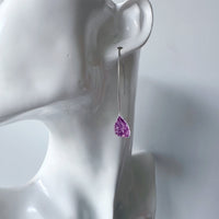 Sterling Silver Enamel Teardrop Earrings - MaisyPlum