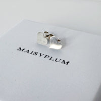 Sterling Silver Heart Stud Earrings - MaisyPlum