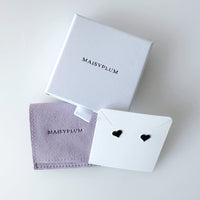 Sterling Silver Heart Stud Earrings - MaisyPlum
