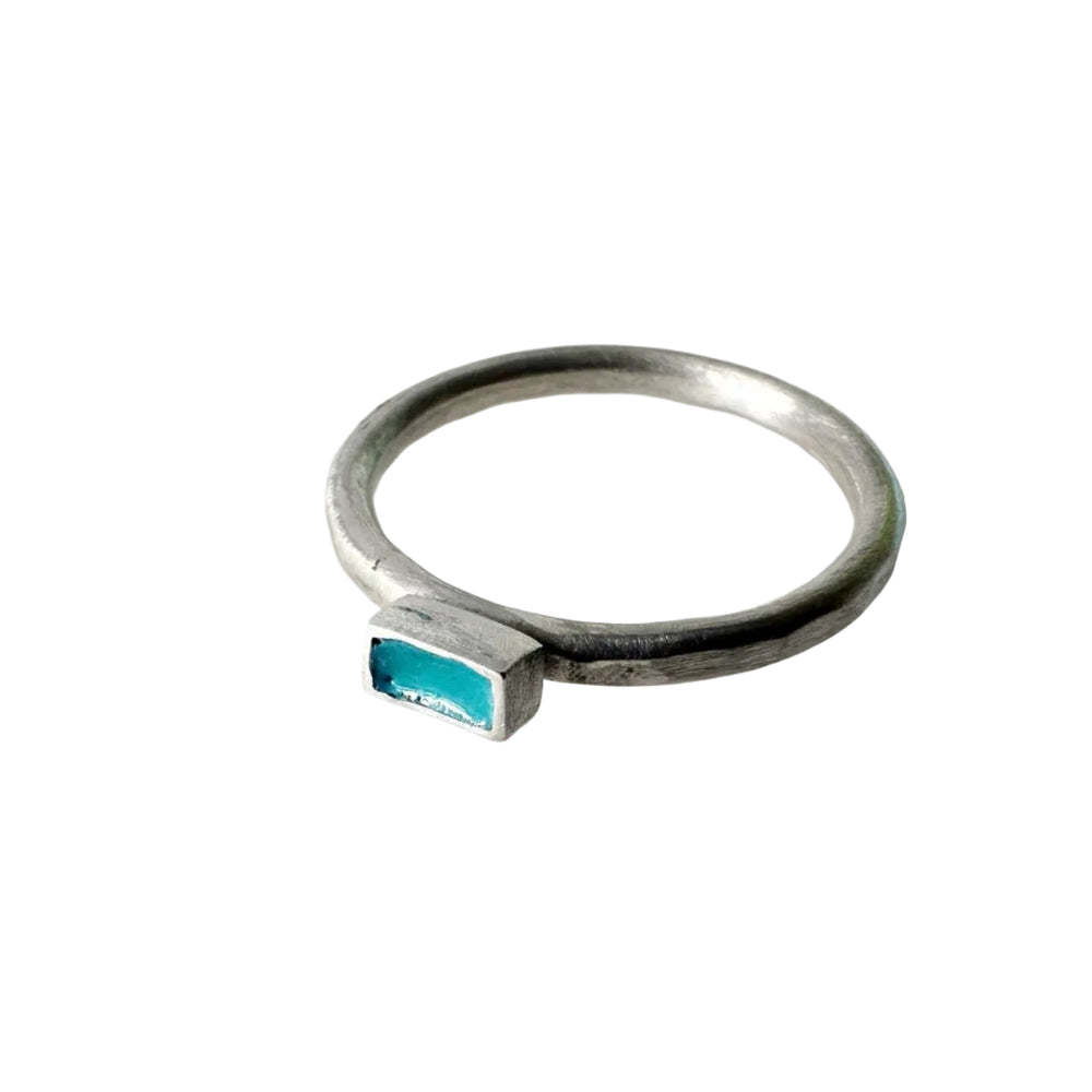 Sterling Silver Stacking Rings, Enamel Jewellery - MaisyPlum