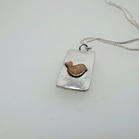 Sterling Silver Tag Necklace - Robin - MaisyPlum