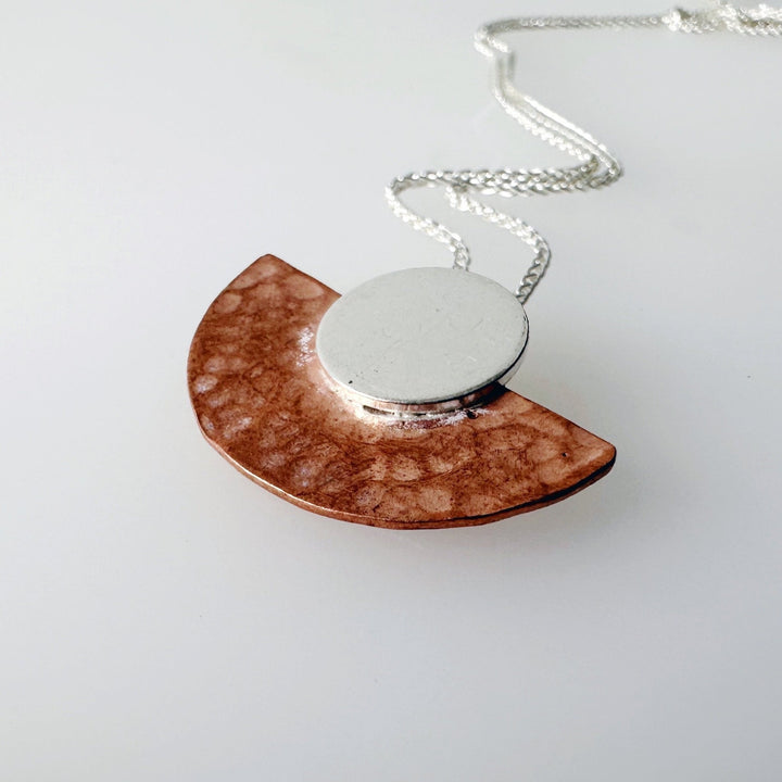 Sun and Moon Mixed Metal Necklace - MaisyPlum