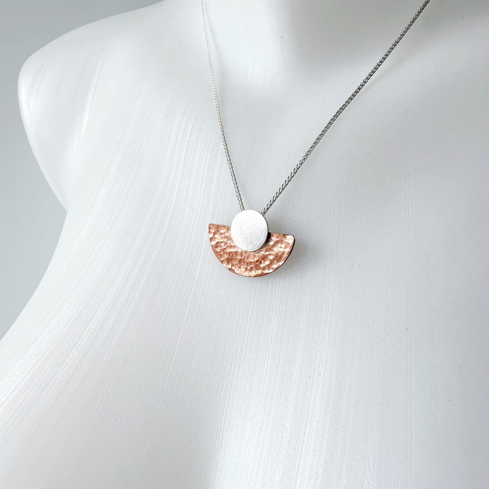 Sun and Moon Mixed Metal Necklace - MaisyPlum