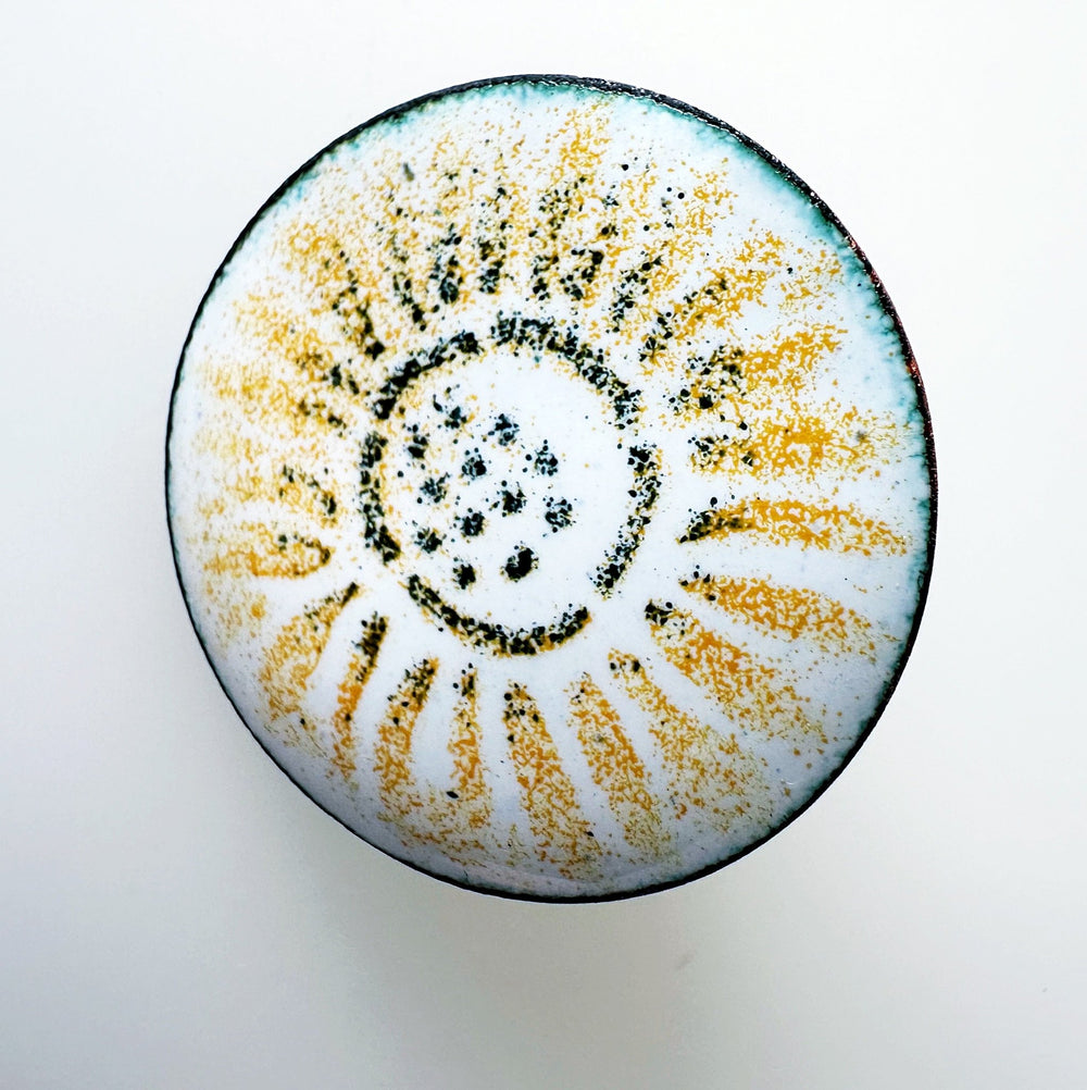 Sunflower Enamel Brooch Pin - MaisyPlum