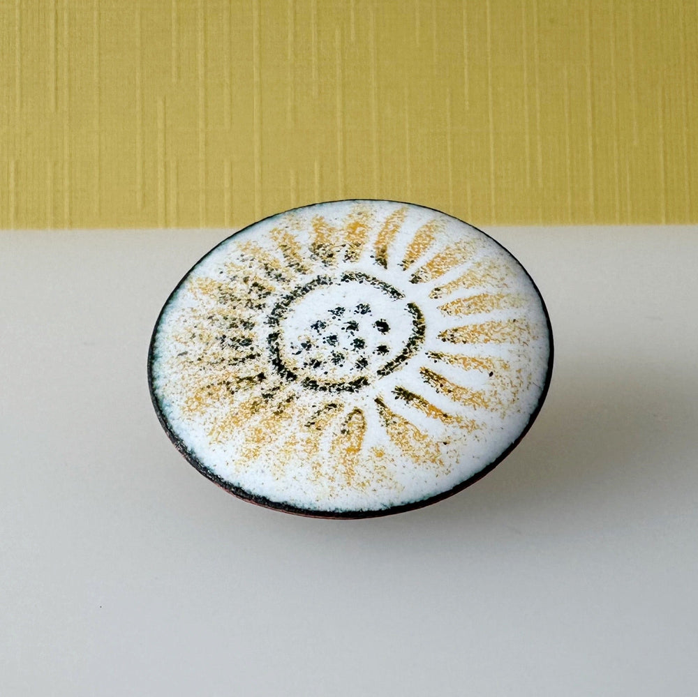Sunflower Enamel Brooch Pin - MaisyPlum